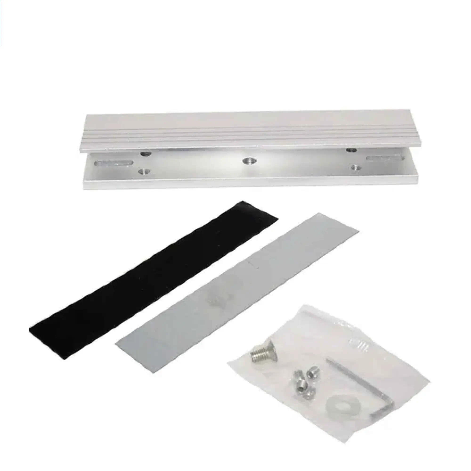 SOPORTE EN U PARA PUERTAS DE CRISTAL