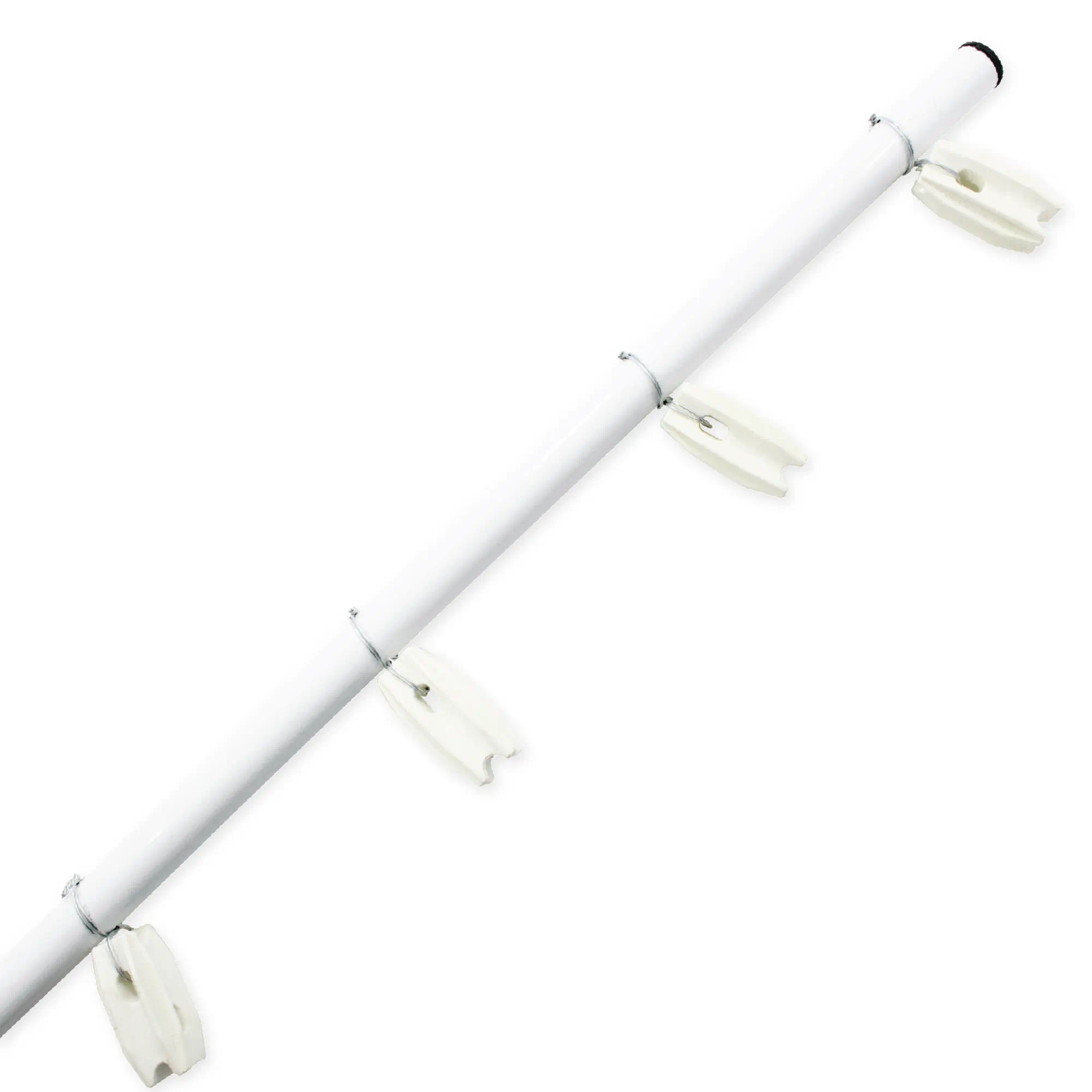 POSTE CON AISLADOR DE ESQUINA BLANCO