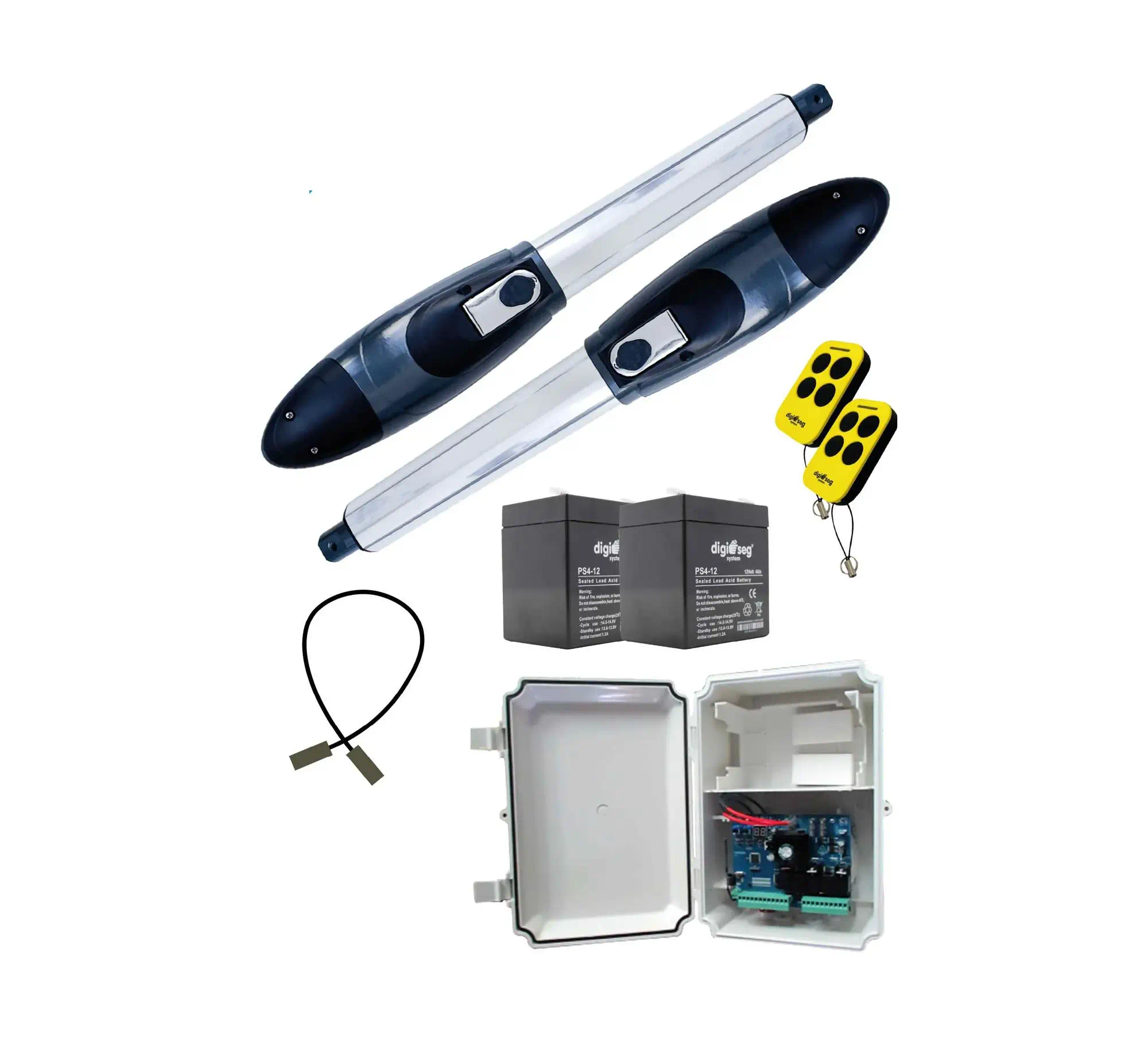 PAQUETE PISTON NEOS 24V (KIT) + 2 BATERÍAS + 1 JUEGO DE CABLES