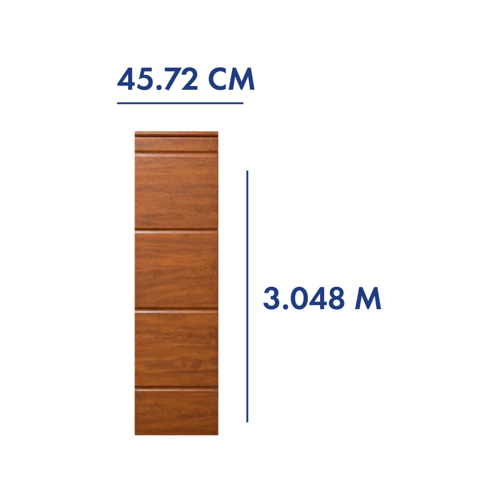 PANEL PARA PORTÓN COLOR ROBLE 3.048 M LARGO X 45.72 CM ANCHO
