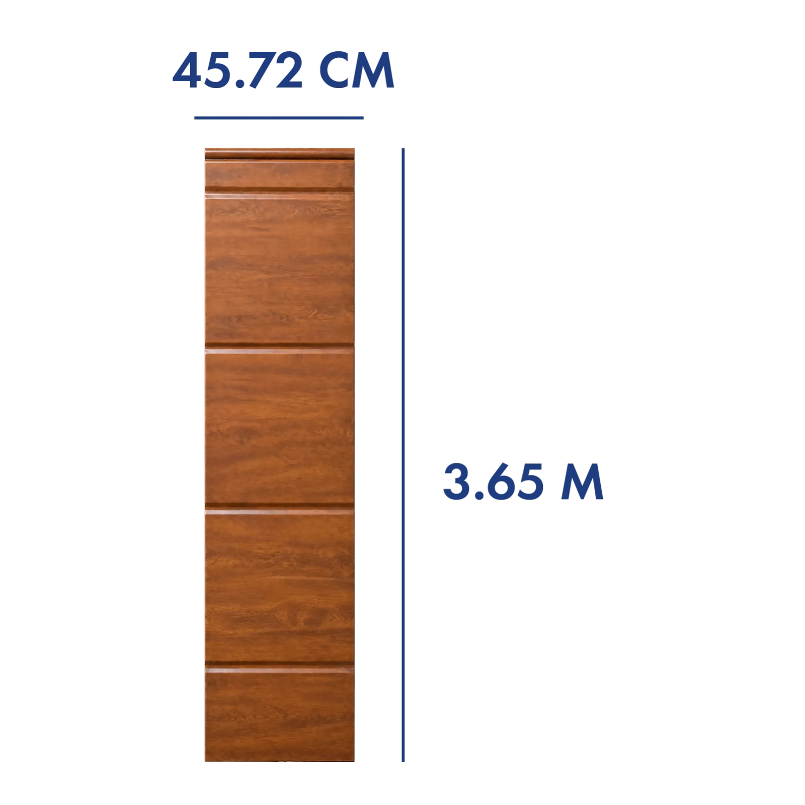 PANEL PARA PORTÓN COLOR ROBLE 3.65 M LARGO X 45.72 CM ANCH