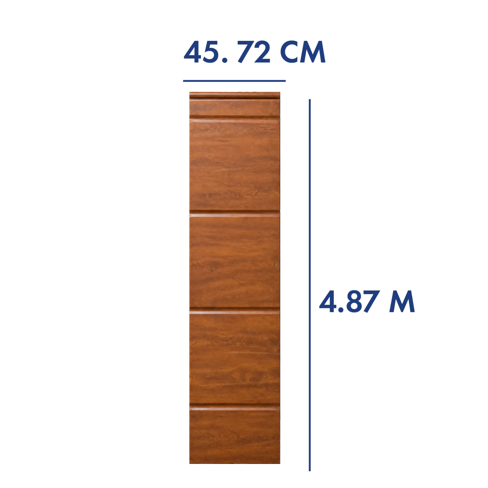 PANEL PARA PORTÓN COLOR ROBLE 4.87 M LARGO X 45.72 CM ANCHO