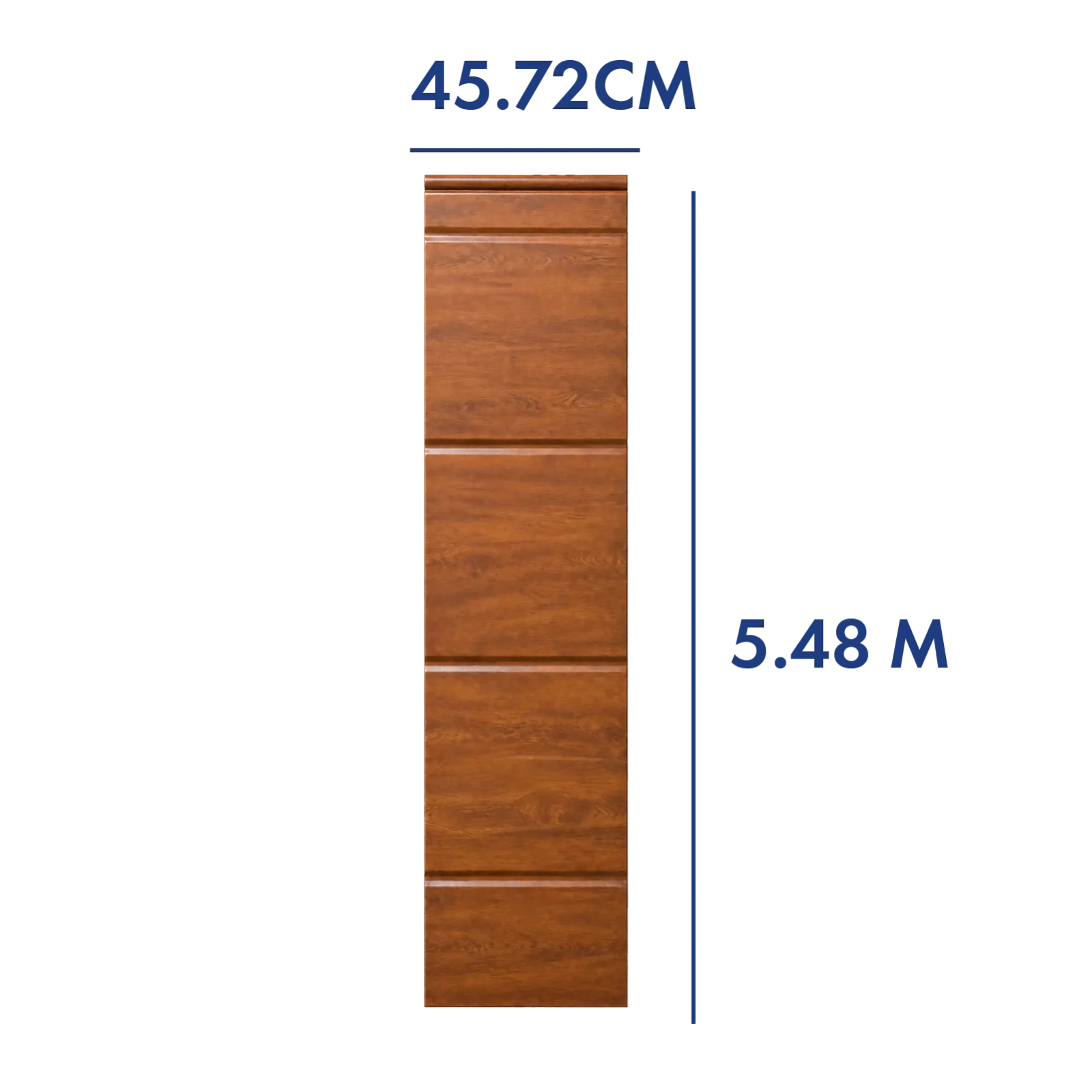 PANEL PARA PORTÓN COLOR ROBLE 5.48 M LARGO X 45.72 CM ANCHO