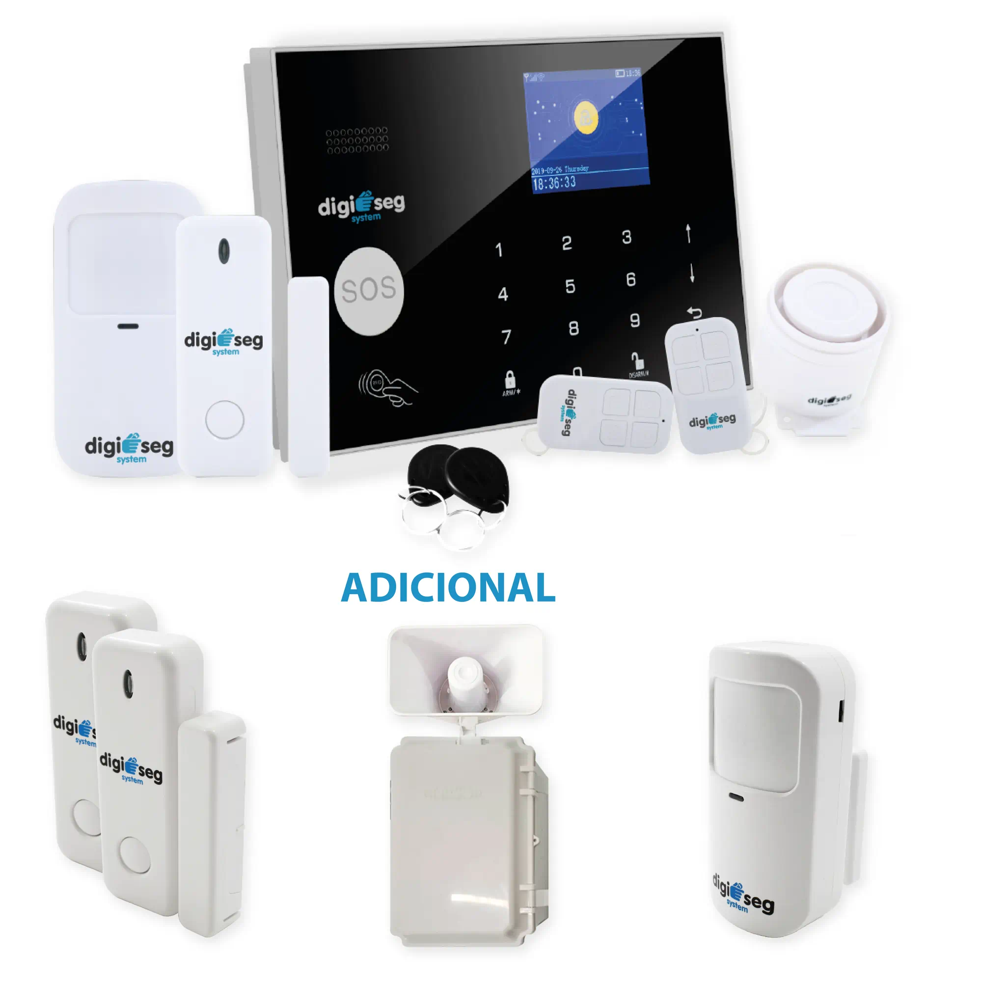 PAQUETE ALARMA TUYA 4G INALAMBRICA