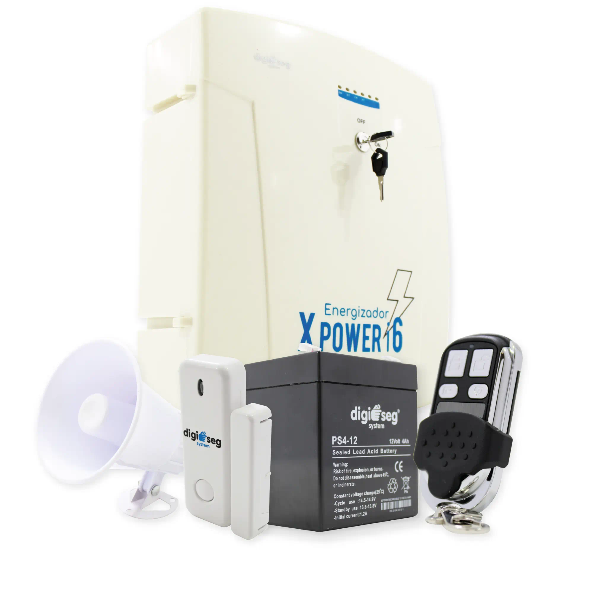 PROMO CERCO i6 + SIRENA 30 W + 1 BATERIA 12 V + 1 + 1 CONTROL REMOTO + 1 SENSOR INALAMBRICO