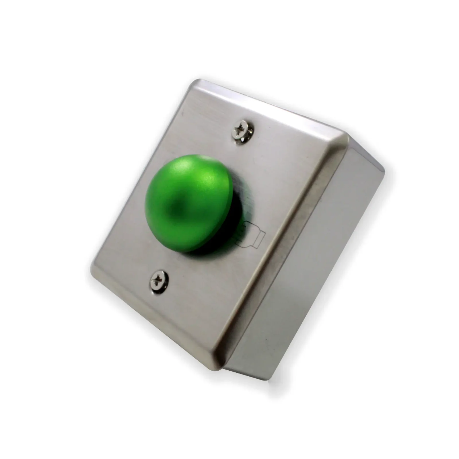 BOTON PULSADOR METALICO CON CARCAZA