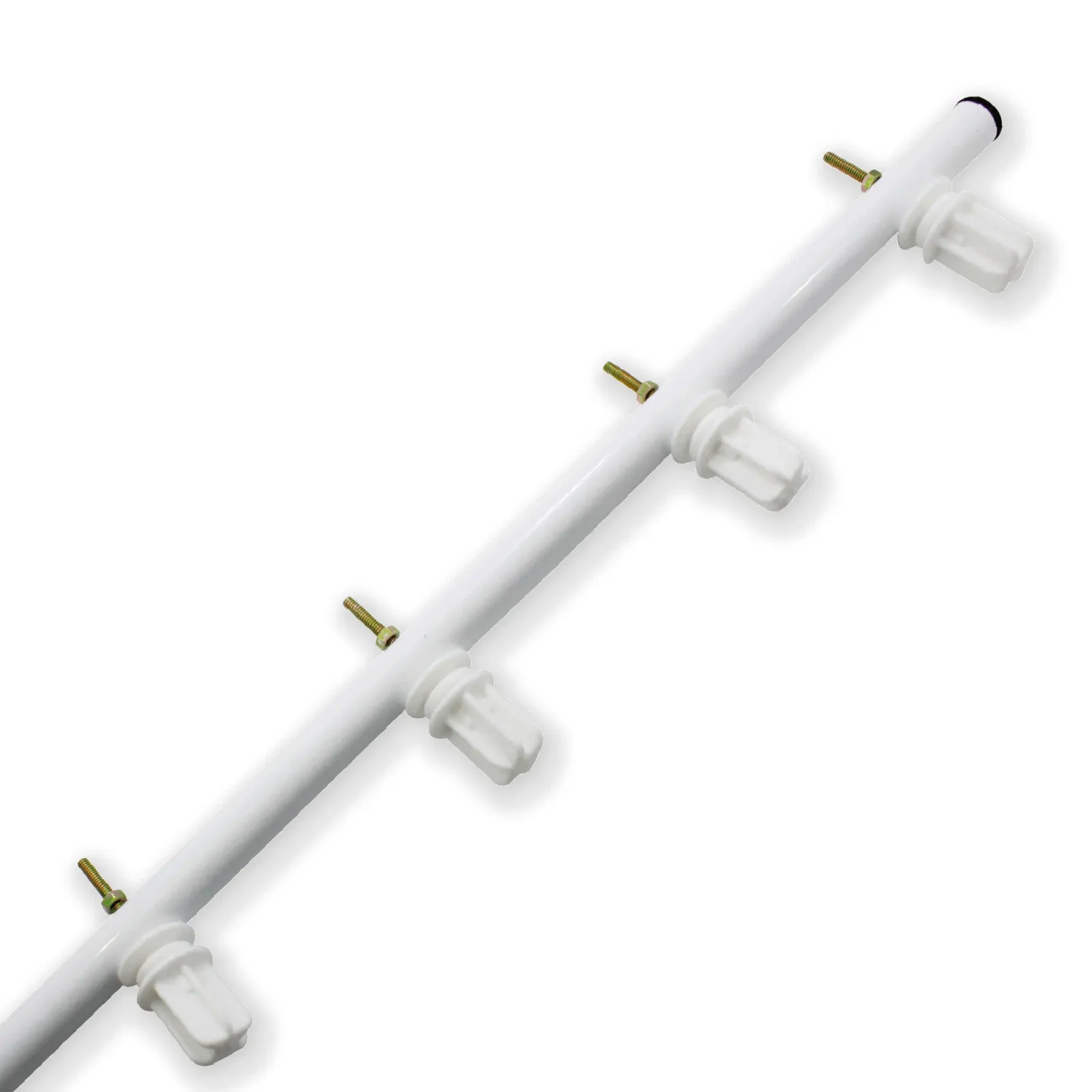 POSTE CON AISLADOR TEMPLADO CON PERNO BLANCO