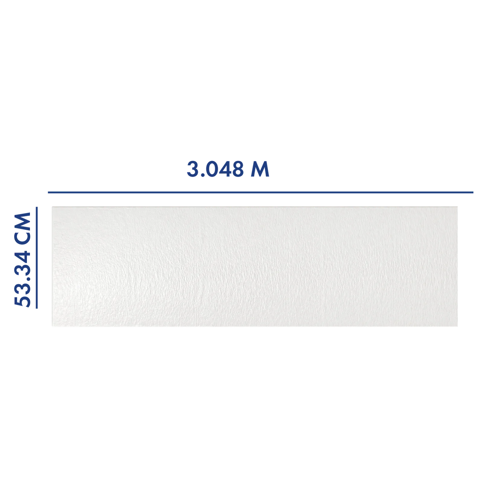 PANEL PARA PORTÓN BLANCO 3.048 M LARGO x 53.34 CM ANCHO