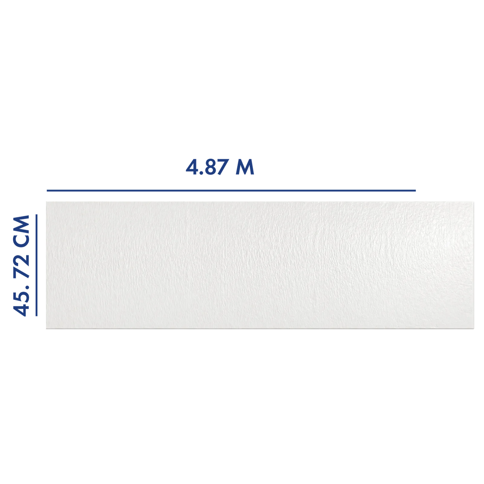PANEL PARA PORTÓN BLANCO 4.87 M LARGO X 45.72 CM ANCHO