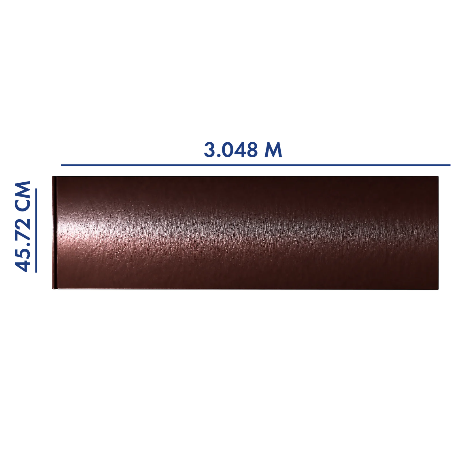 PANEL PARA PORTÓN COLOR CHOCOLATE 3.048 M LARGO X 45.72 CM A