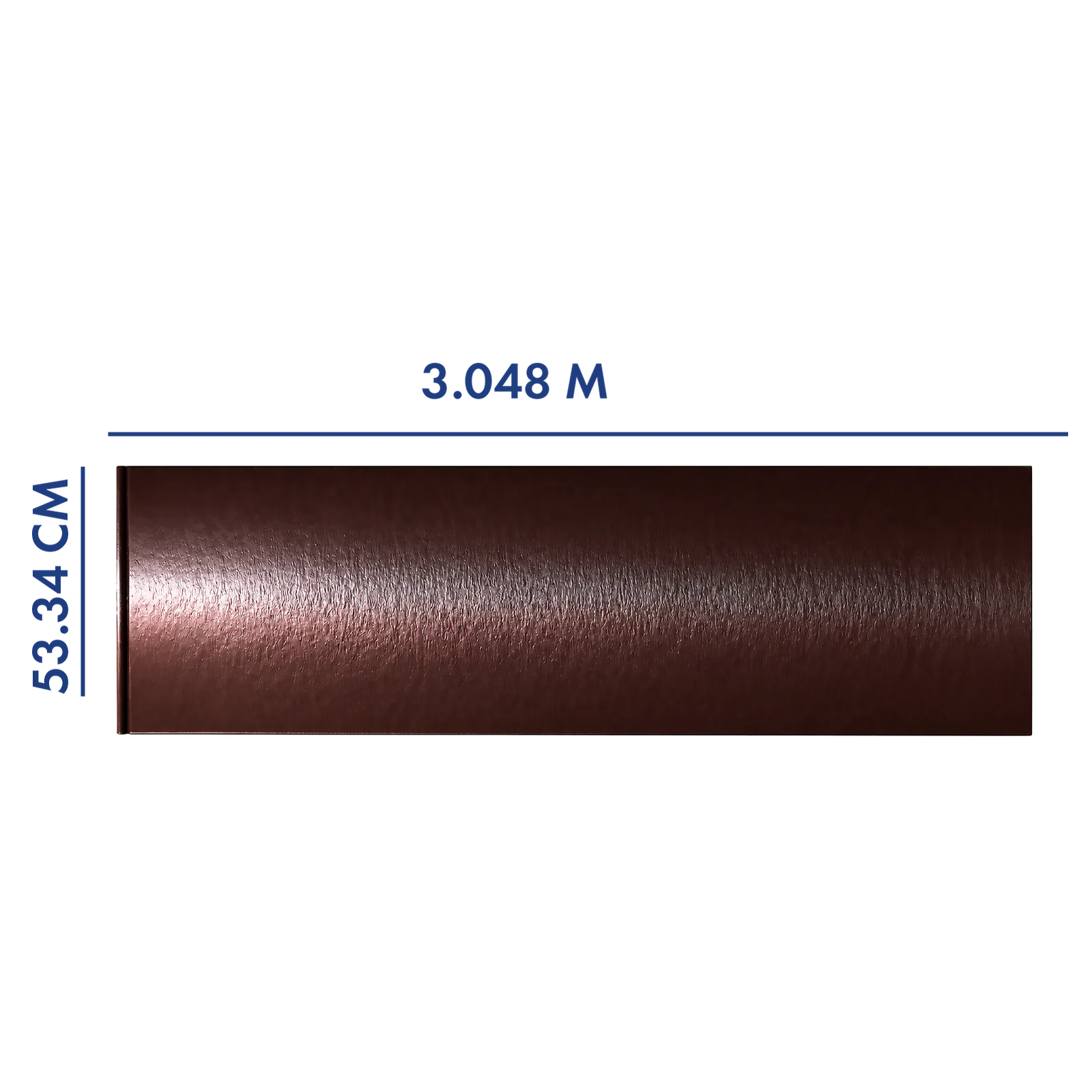 PANEL PARA PORTÓN COLOR CHOCOLATE 3.048 M LARGO X 53.34 CM A