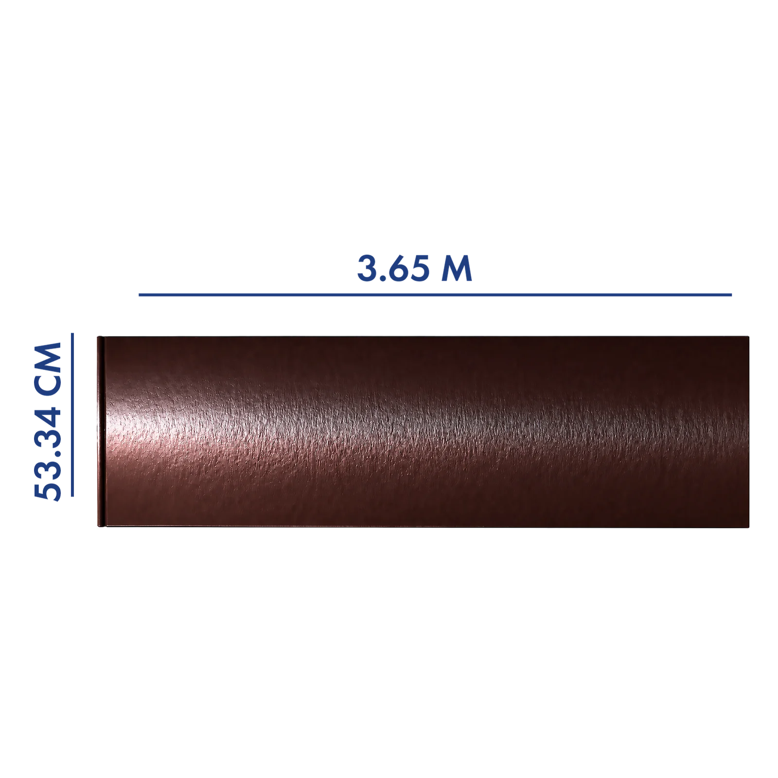 PANEL PARA PORTÓN COLOR CHOCOLATE 3.65 M LARGO X 53.34 CM AN