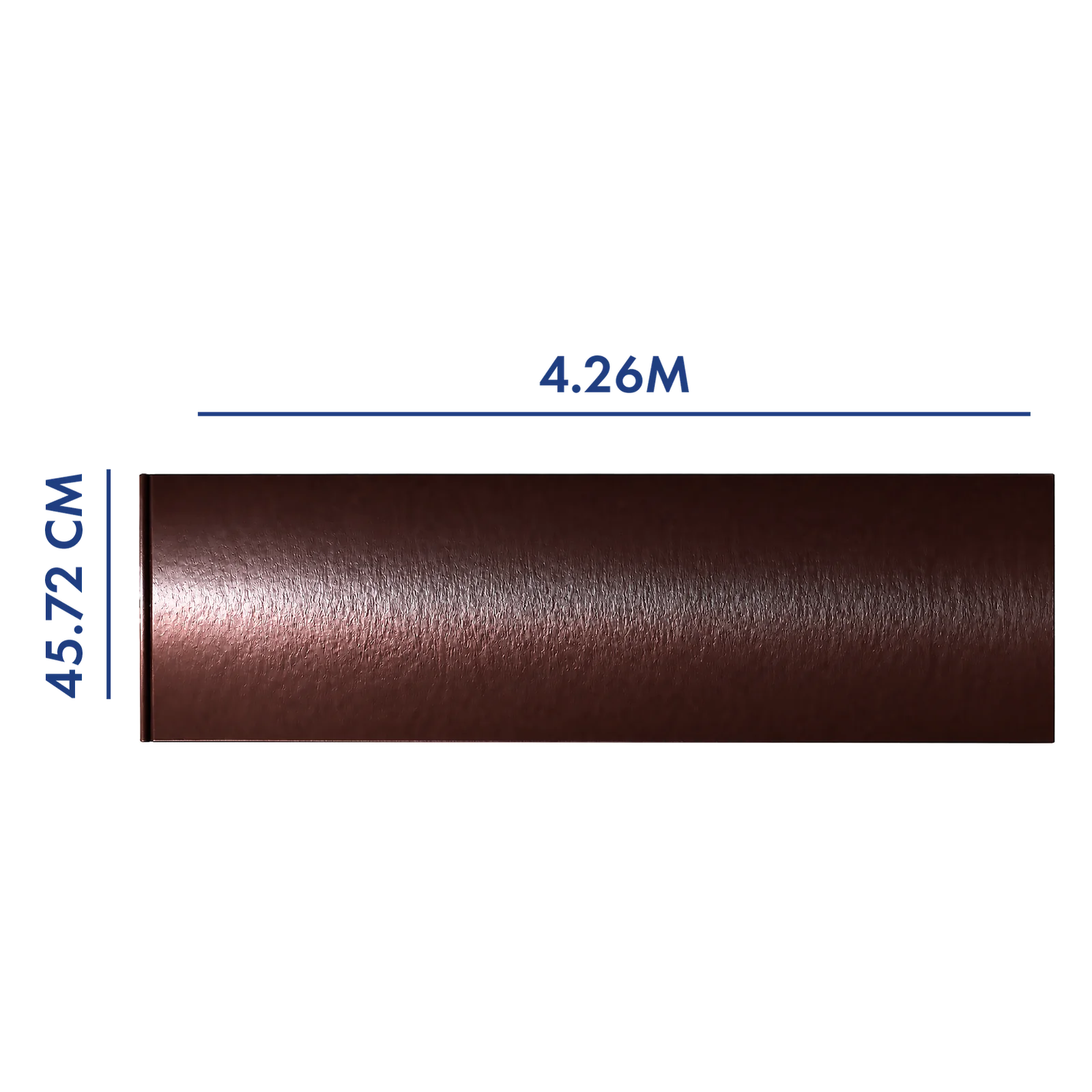 PANEL PARA PORTÓN COLOR CHOCOLATE 4.26 M LARGO X 45.72 CM AN