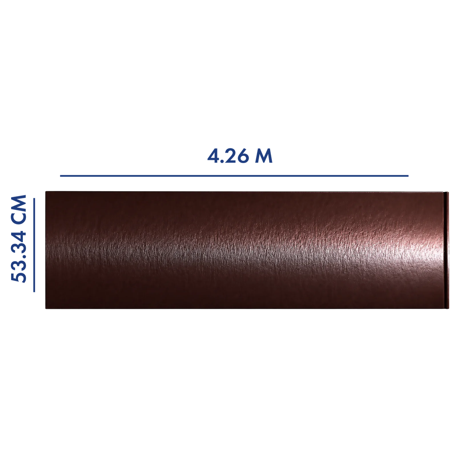PANEL PARA PORTÓN COLOR CHOCOLATE 4.26 M LARGO X 53.34 CM AN