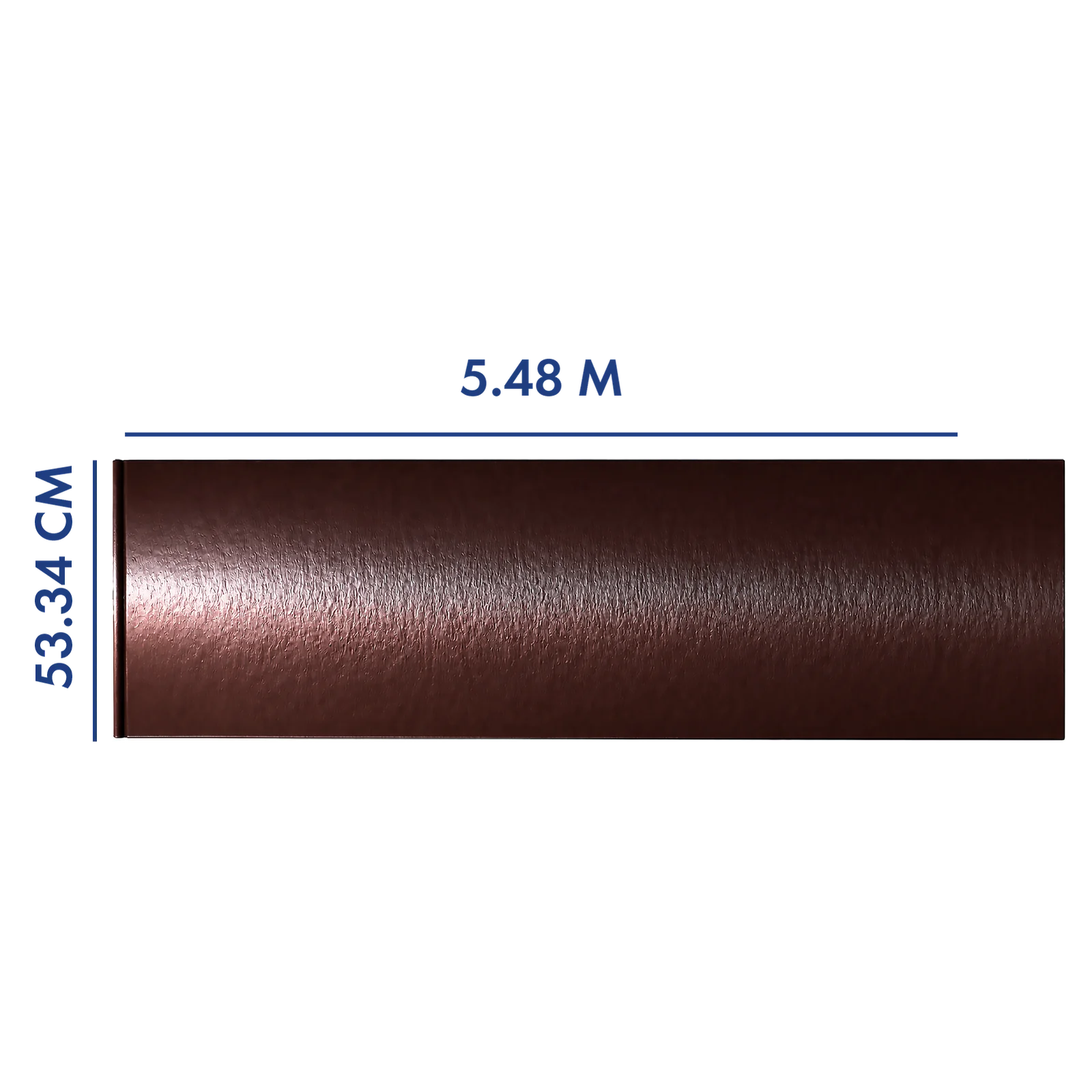 PANEL PARA PORTÓN COLOR CHOCOLATE 5.48 M LARGO X 53.34 CM AN