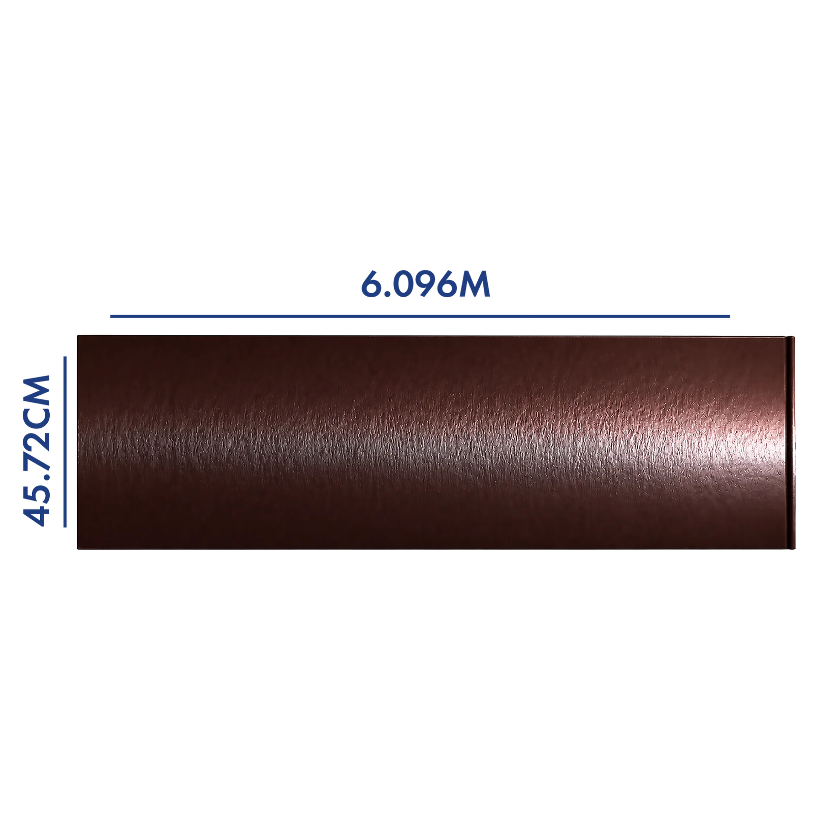 PANEL PARA PORTÓN COLOR CHOCOLATE 6.096 M LARGO X 45.72 CM A