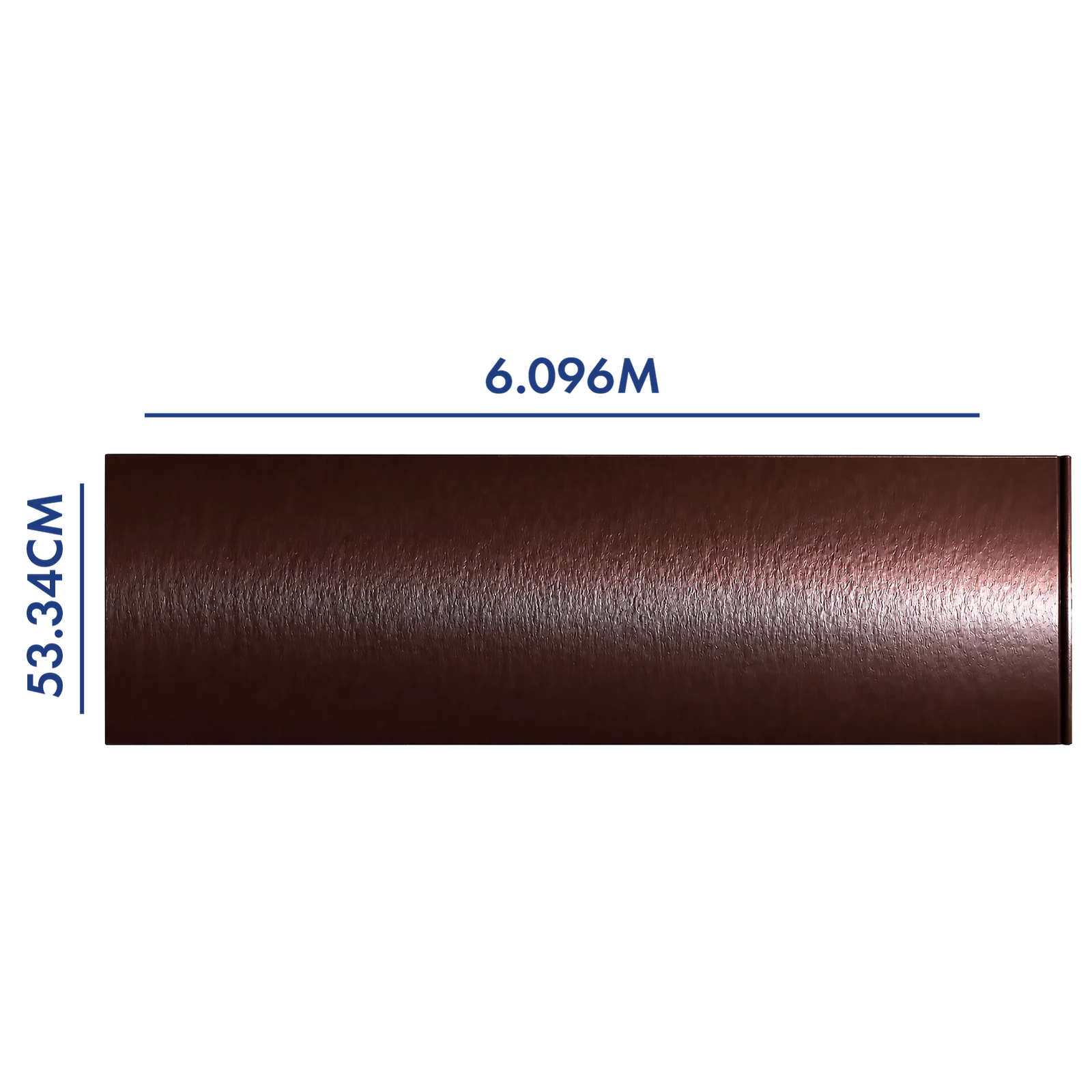 PANEL PARA PORTÓN COLOR CHOCOLATE 6.096 M LARGO X 53.34 CM A