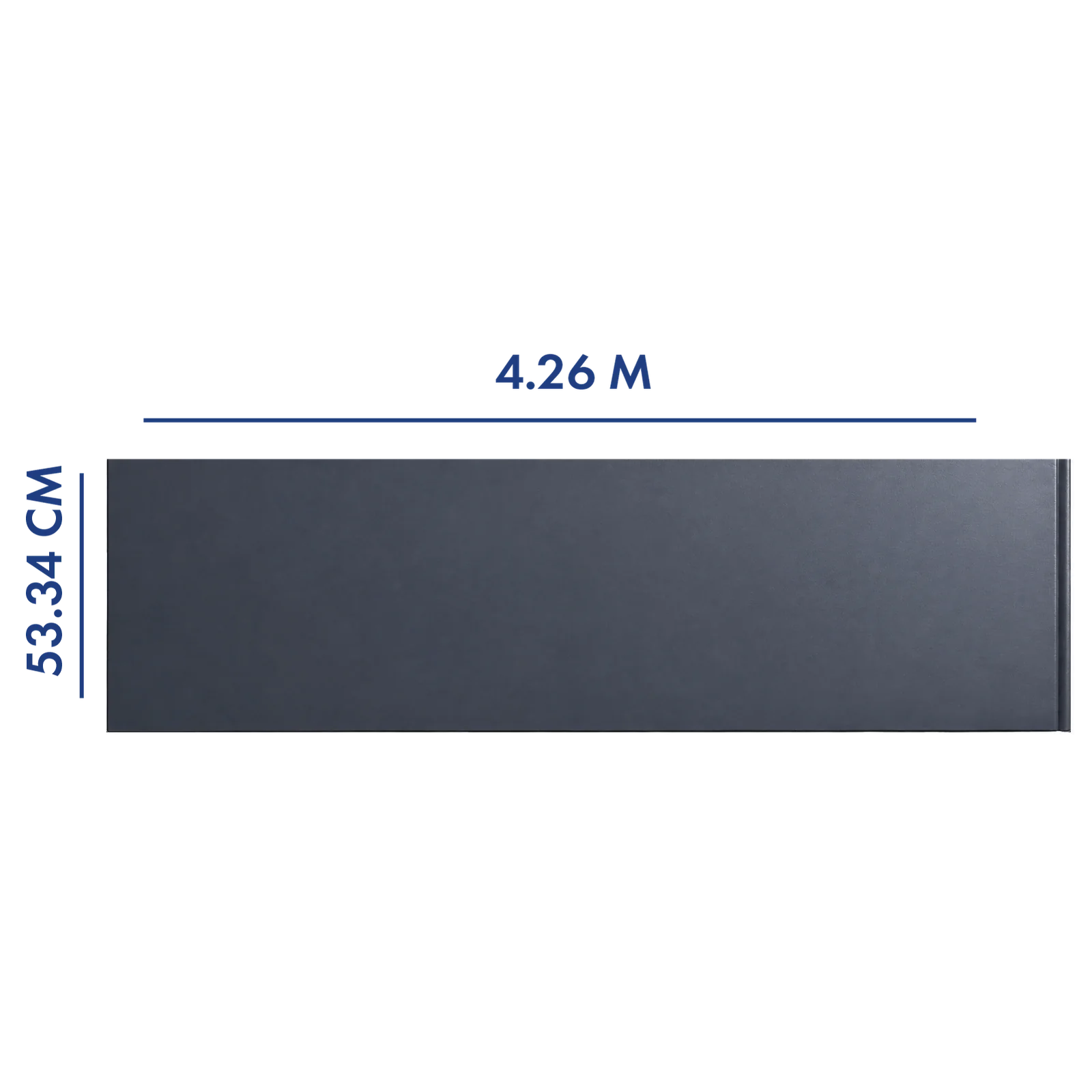 PANEL PARA PORTÓN COLOR GRIS 4.26 M LARGO X 53.34 CM ANCH
