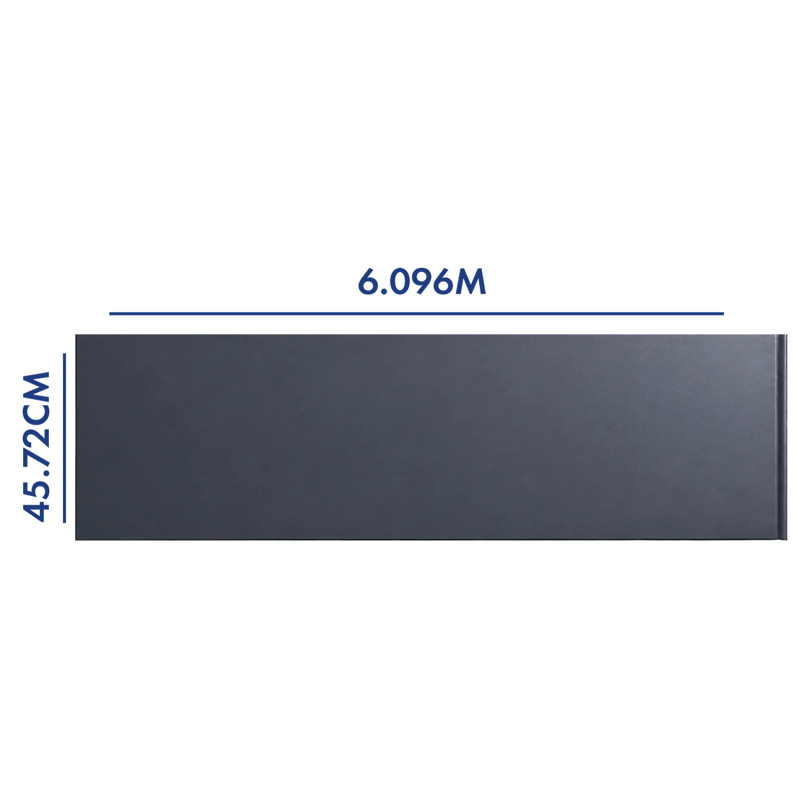 PANEL PARA PORTÓN COLOR GRIS 6.096 M LARGO X 45.72 CM ANCHO