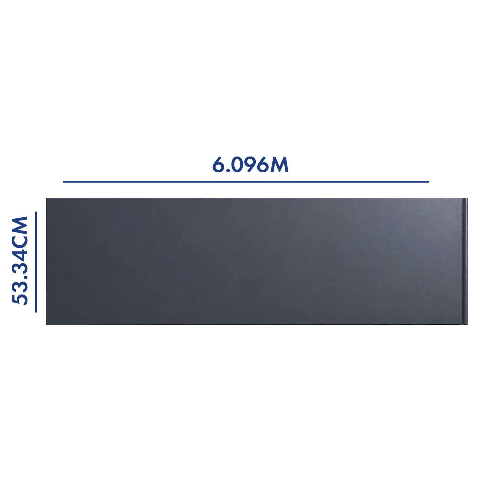 PANEL PARA PORTÓN COLOR GRIS 6.096 M LARGO X 53.34 CM ANCHO