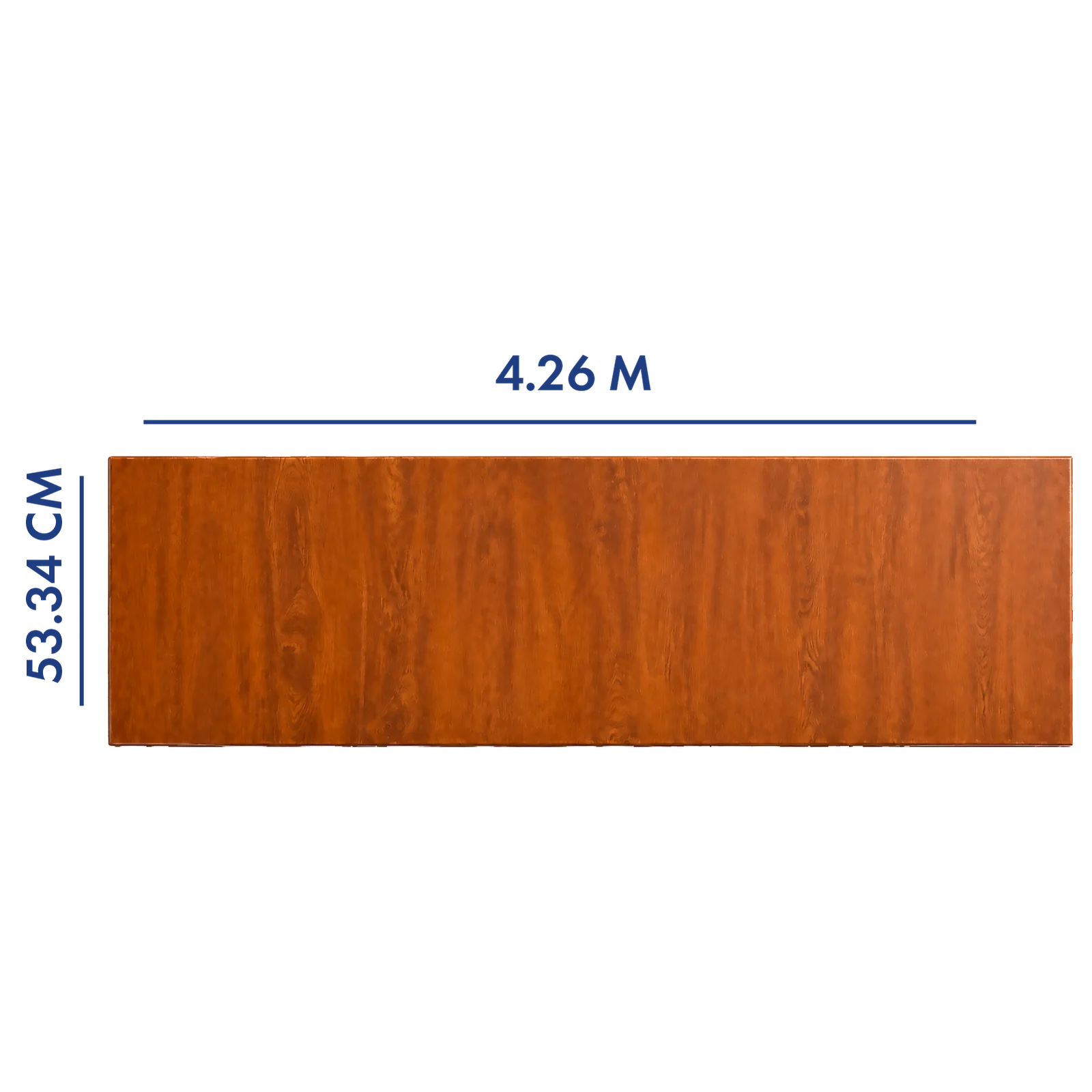 PANEL PARA PORTÓN COLOR ROBLE 4.26 M LARGO X 53.34 CM ANCHO