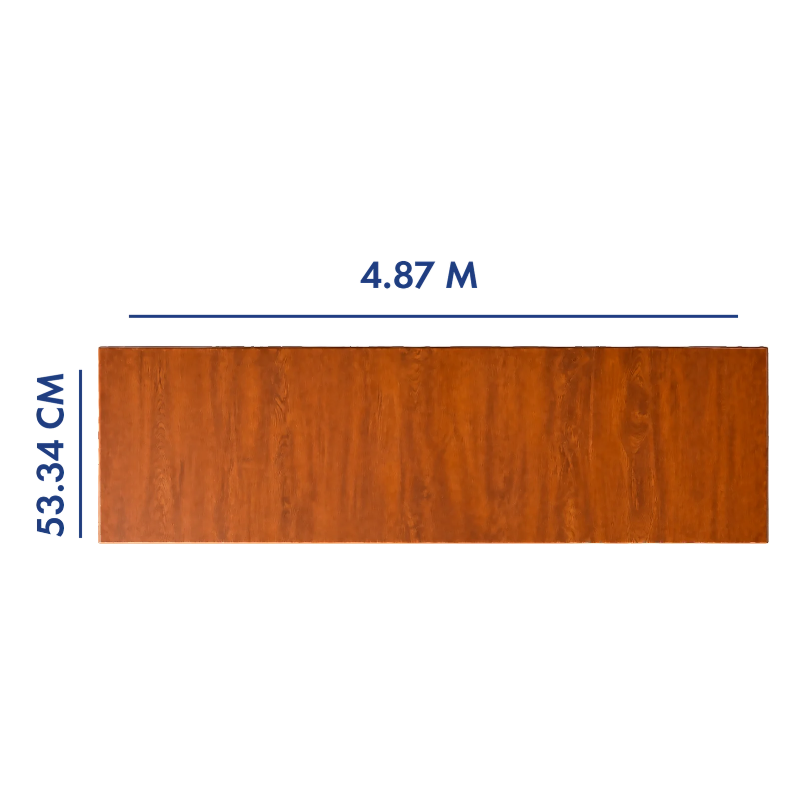 PANEL PARA PORTÓN COLOR ROBLE 4.87 M LARGO X 53.34 CM ANCHO
