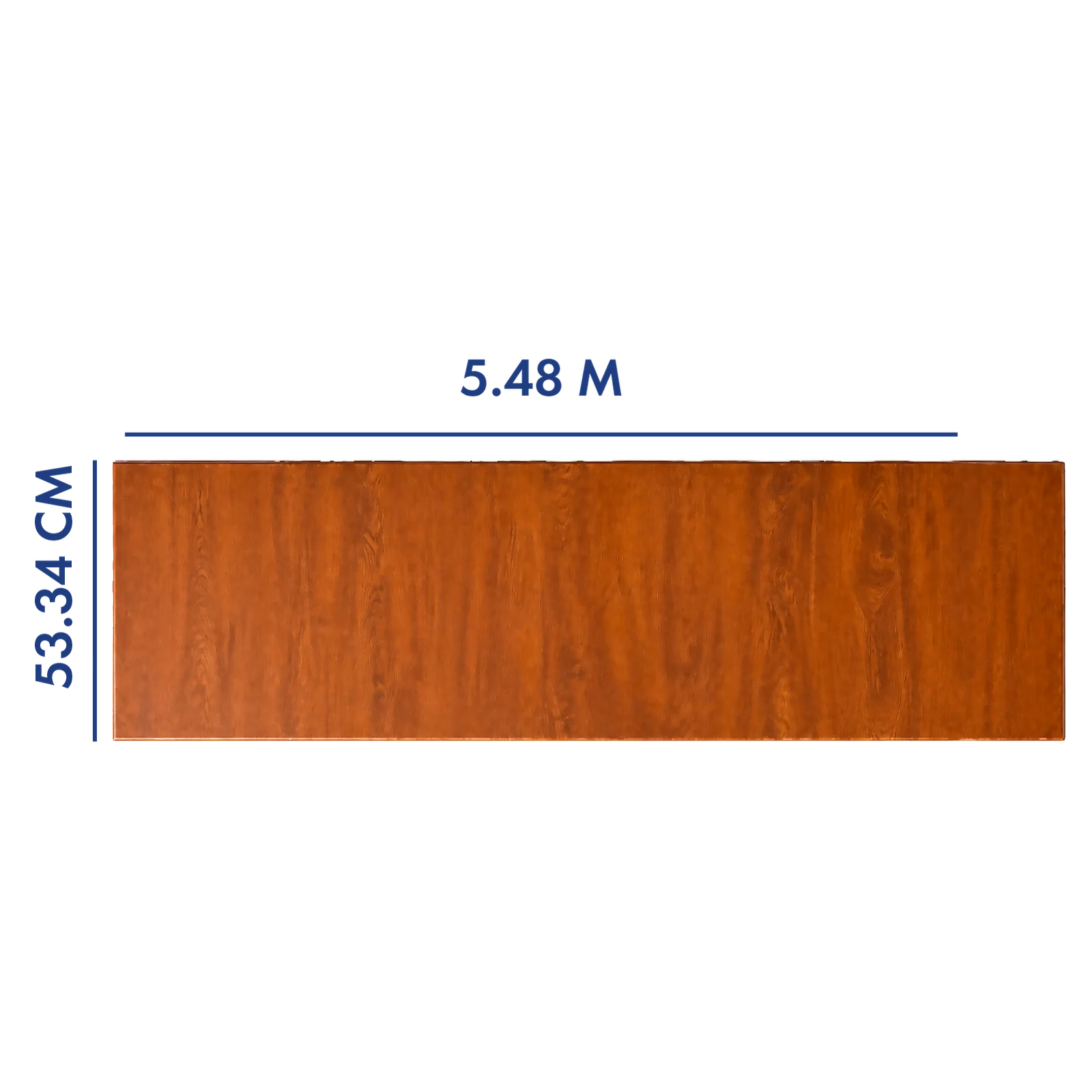 PANEL PARA PORTÓN COLOR ROBLE 5.48 M LARGO X 53.34 CM ANCHO