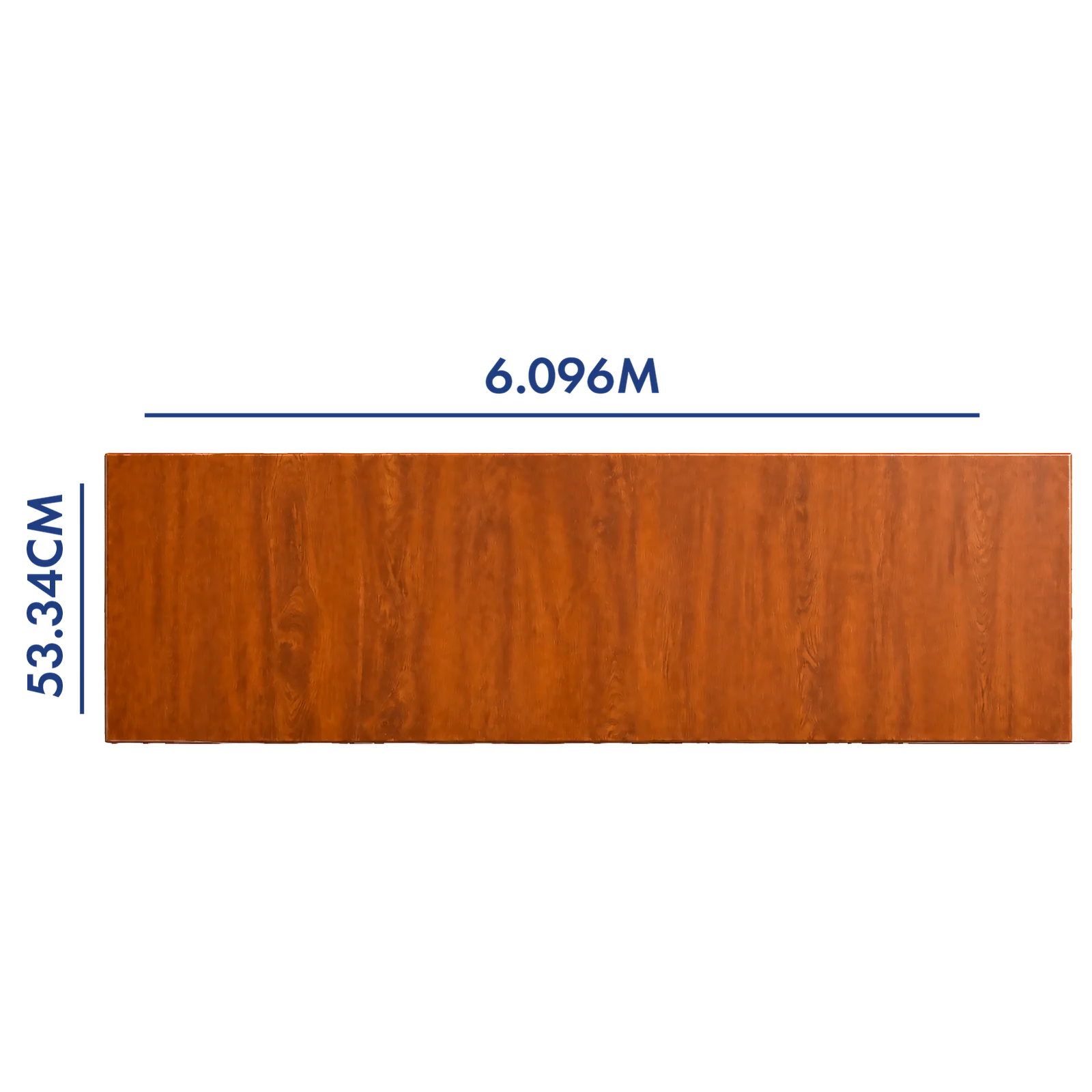 PANEL PARA PORTÓN COLOR ROBLE 6.096 M LARGO X 53.34 CM ANCHO
