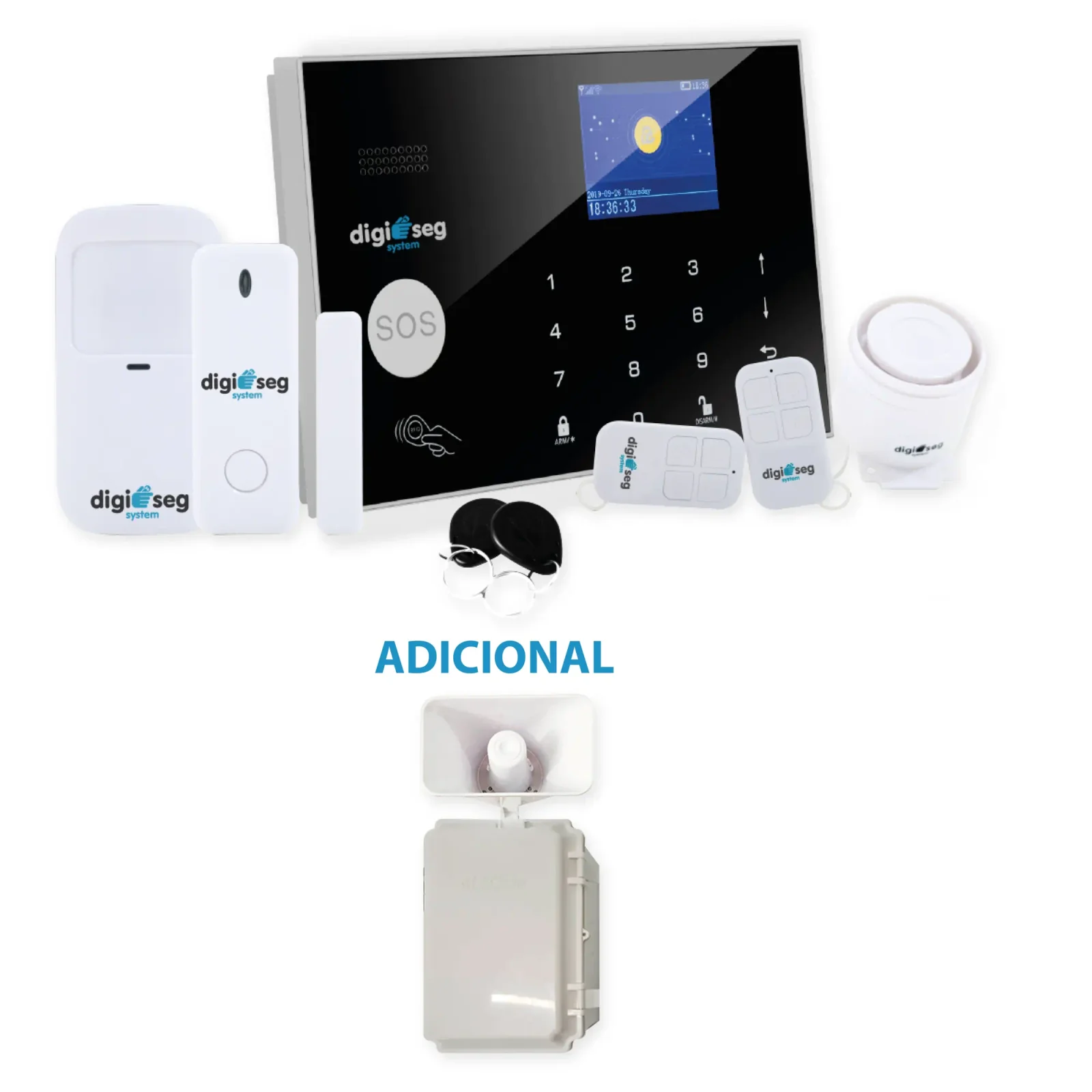 PROMO ALARMA TUYA 4G + PUE/VET+ SENSOR MOVIMIENTO + SIRENA INALAMBRICA